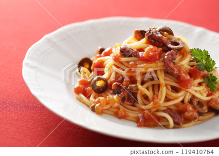 Pasta with seafood Pasta with seafood 119410764