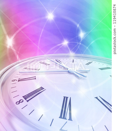 The clock carves time 119410874