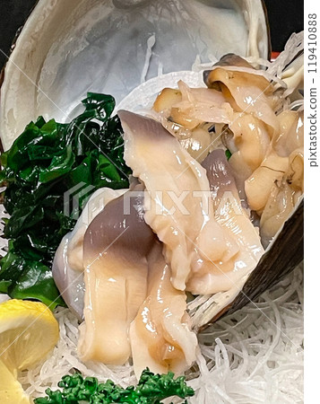 北海道/紋別新鮮貝類生魚片 北海道/紋別新鮮貝類生魚片 119410888