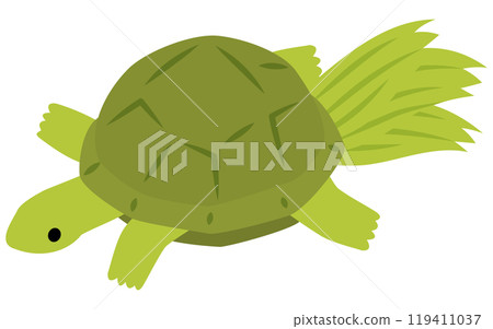 New Year's decoration turtle, isometric icon 119411037