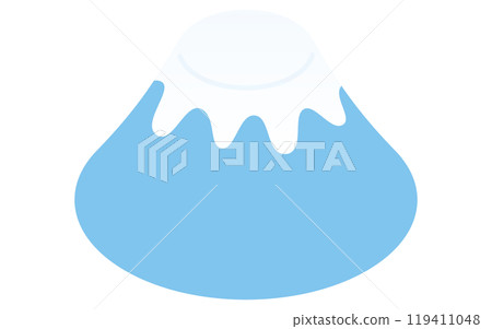 簡單的富士山,等距圖標 簡單的富士山,等距圖標 119411048