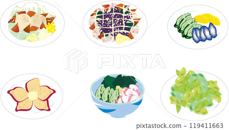 各種沙拉 各種沙拉 119411663