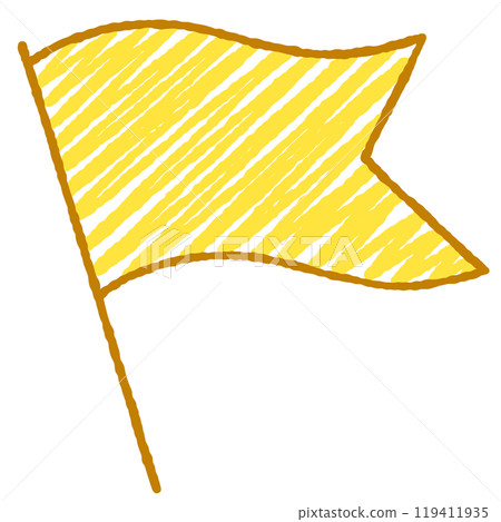 簡單的旗幟插圖 119411935