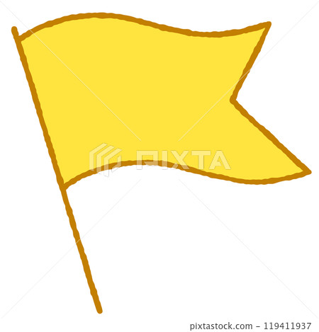 簡單的旗幟插圖 119411937