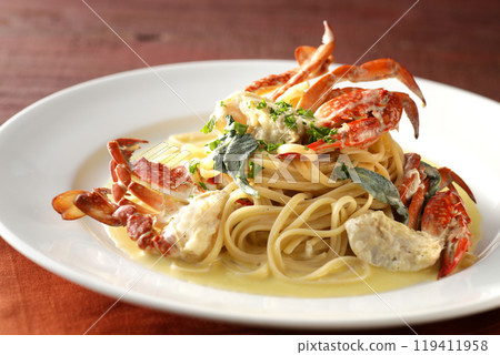 Pasta with seafood 119411958