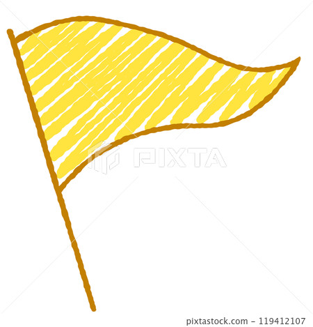 簡單的旗幟插圖 119412107