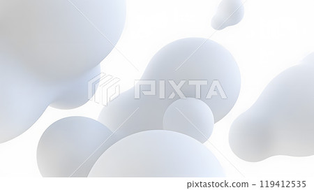 White abstract background with soft cloud-like forms White abstract background with soft cloud-like forms 119412535
