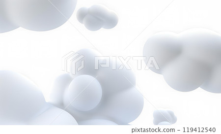 White abstract background with soft cloud-like forms White abstract background with soft cloud-like forms 119412540