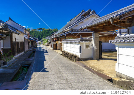 Asuka Village, Nara Prefecture: Old-fashioned streetscape in front of Asuka Shrine 119412764
