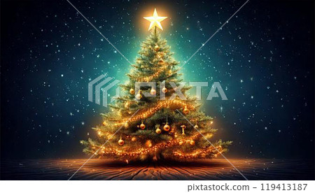 Sparkly Christmas Tree 119413187
