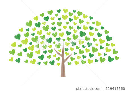 Heart tree illustration Heart tree illustration 119413560