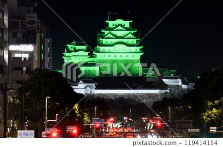 姬路城綠燈亮起 姬路城綠燈亮起 119414154