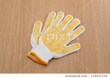 Gloves on the floor 119415334
