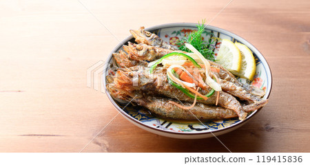 Nanbanzuke of Shishamo roe Nanbanzuke of Shishamo roe 119415836