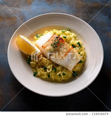 Delicious looking cod roe rice 119416074