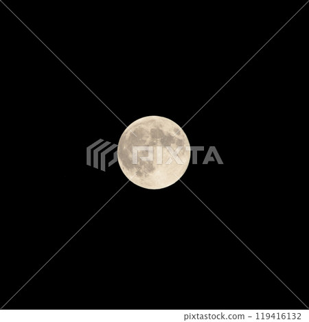 Supermoon from the Hokkaido night sky Supermoon from the Hokkaido night sky 119416132
