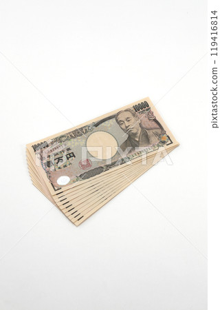 Old 10,000 yen bill Old 10,000 yen bill 119416814