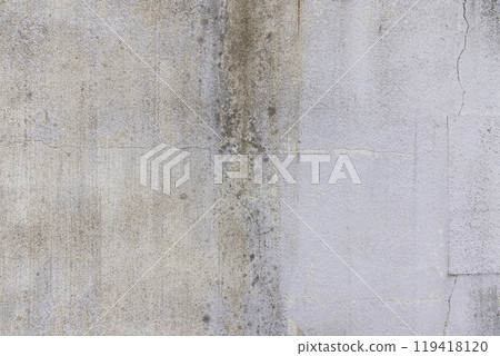 Weathered exterior with peeling paint 119418120