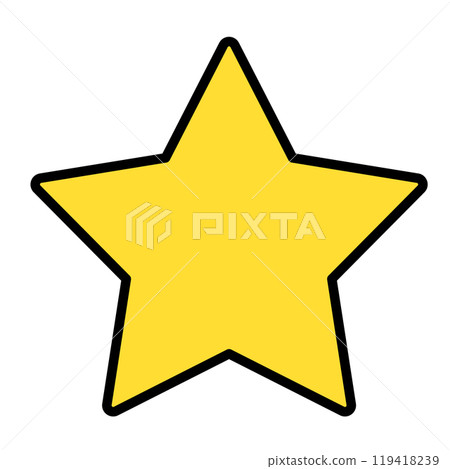 簡單可愛的星星插畫 119418239