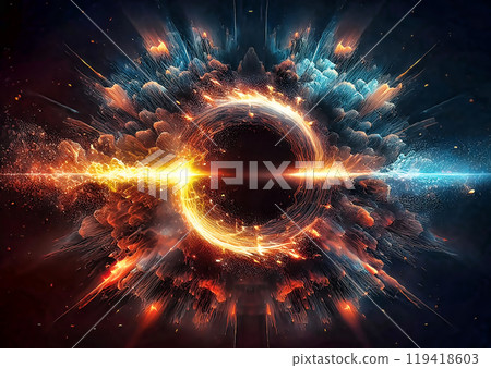 Abstract flame whirlpool 119418603