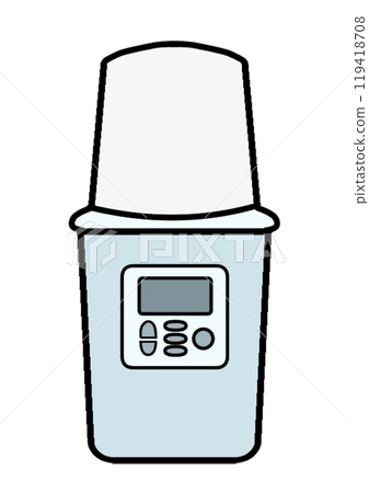 A simple and cute yogurt maker in a calm light blue color A simple and cute yogurt maker in a calm light blue color 119418708