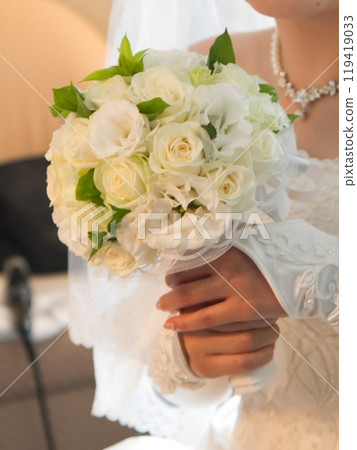  Bride with a bouquet 119419033