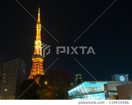 東京鐵塔夜景城市景觀(2023 年 12 月) 東京鐵塔夜景城市景觀(2023 年 12 月) 119419366