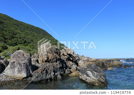 秋天的室戶岬海岸景觀(高知縣四國市) 秋天的室戶岬海岸景觀(高知縣四國市) 119419759