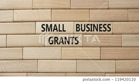Small Business Grants symbol. Concept words Small Business Grants on wooden blocks. Beautiful wooden background. Business and Small Business Grants concept. Copy space Small Business Grants symbol. Concept words Small Business Grants on wooden blocks. Beautiful wooden background. Business and Small Business Grants concept. Copy space 119420110