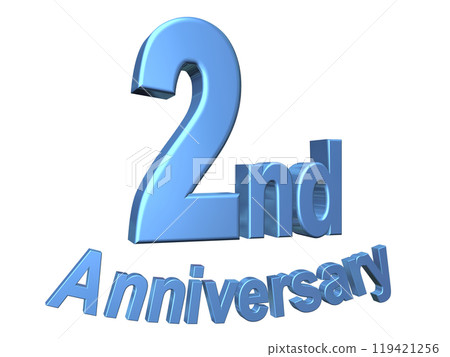 3DCG characters "2nd Anniversary/2nd anniversary" blue, blue 3DCG characters "2nd Anniversary/2nd anniversary" blue, blue 119421256