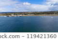 Seaside landscape captured by drone 119421360