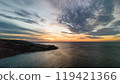 beautiful beach sunset 119421366