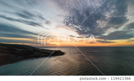 美麗的海灘日落 美麗的海灘日落 119421366