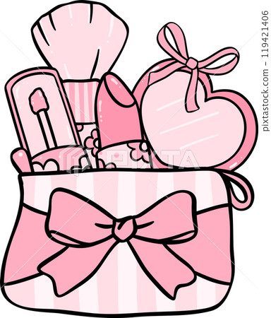 Girly things Cosmetic pouch bag Coquette pink 119421406