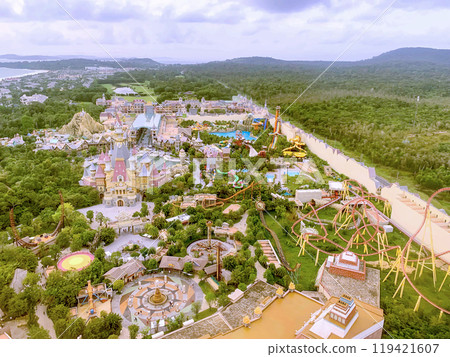 Panoramic View Of VinWonders Phu Quoc Theme Park In Phu Quoc Island, Vietnam. 119421607