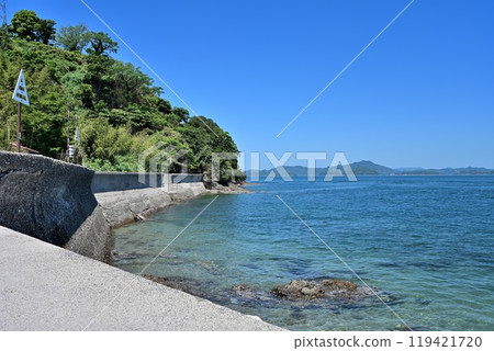 Kurushima Castle of the Murakami Navy, off the coast of Hatohama, Imabari City, Ehime Prefecture 119421720