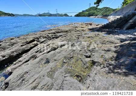 Kurushima Castle of the Murakami Navy, off the coast of Hatohama, Imabari City, Ehime Prefecture 119421728