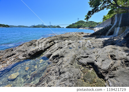 Kurushima Castle of the Murakami Navy, off the coast of Hatohama, Imabari City, Ehime Prefecture 119421729