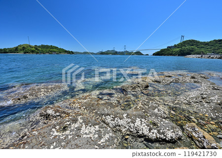 Kurushima Castle of the Murakami Navy, off the coast of Hatohama, Imabari City, Ehime Prefecture 119421730