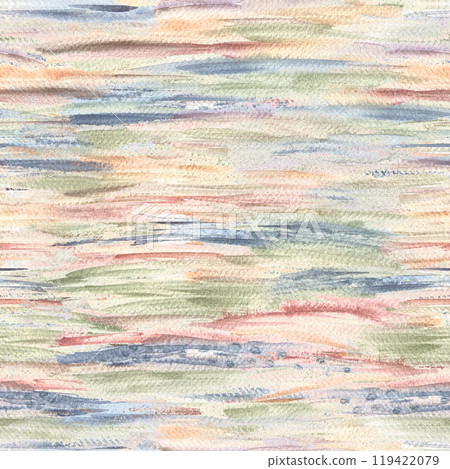 Colorful abstract watercolor seamless pattern. High quality illustration. The color wash in textured paper. Hand drawn. Good for cards, craft paper, wrapping paper, backgrounds, design, wallpaper 119422079