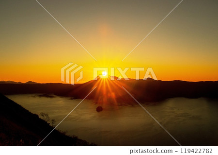 Sunrise over Mt. Mashu 119422782