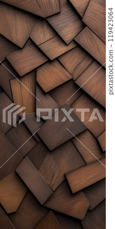 Wooden pattern. Elegant luxury 3d geometric wood wallpaper Wooden pattern. Elegant luxury 3d geometric wood wallpaper 119423064