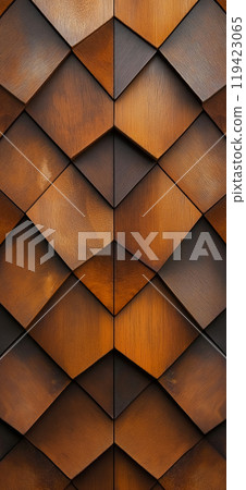 Wooden pattern. Elegant luxury 3d geometric wood wallpaper 119423065