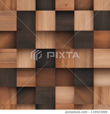 Wooden pattern. Elegant luxury 3d geometric wood wallpaper 119423069
