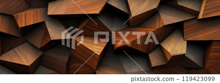 Wooden pattern. Elegant luxury 3d geometric wood wallpaper Wooden pattern. Elegant luxury 3d geometric wood wallpaper 119423099