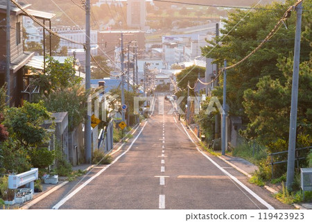 通往市區的下坡 北海道室蘭市 通往市區的下坡 北海道室蘭市 119423923