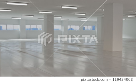 市中心空蕩蕩的辦公大樓 市中心空蕩蕩的辦公大樓 119424068