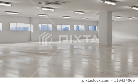 An empty office building in the city center An empty office building in the city center 119424069