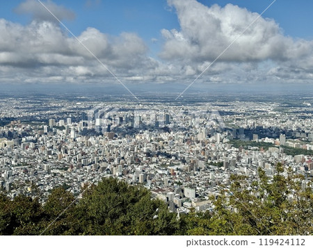 Sapporo's streets seen from Mt. Moiwa Sapporo's streets seen from Mt. Moiwa 119424112