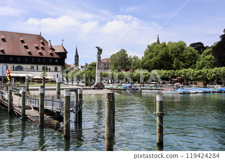Graf Zeppelin Memorial in Konstanz, Lake Constance in Germany Graf Zeppelin Memorial in Konstanz, Lake Constance in Germany 119424284